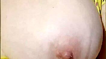 wifey flashes her perfect tits while driving