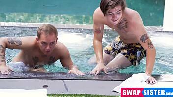 Rich teens swap partners for hardcore poolside fun