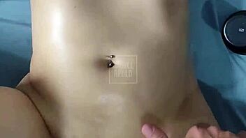 Real couple enjoys wife shaking on cock