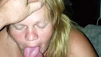 Full blowjob sucking cock feels so damn good!