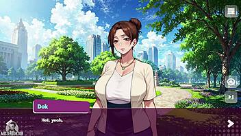 Getting inside hentai dating game action