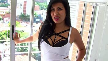 Big Tit Latina Strips Down After Street Pickup He Cant Keep His Hands Off