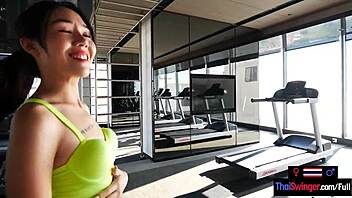 amateur thai milf gym cock workout