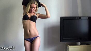 Epic Cum On The Face Blonde Jessi Gold After Best Blowjob