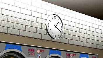 3d hentai animation features laundry room scenes