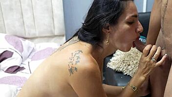 April enjoys a delicious treat while relaxing comfortably at home with friends