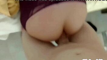 Latina teen gets anal from older guy ending in creampie