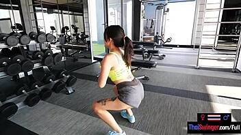 amateur thai milf gym cock workout