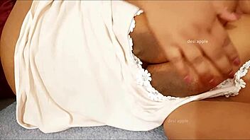 indian girl swathi shows off her big melons