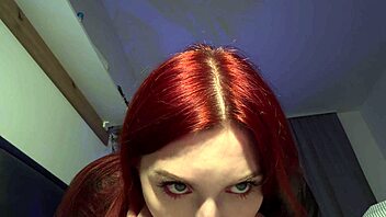 Virtual sex with huge redhead tits jerk off on boobs