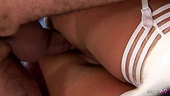 Curvy Milf With Biggest Natural Tits Seduce Boss To For Cheating Anal And Dp Sex In White Lingerie And Nylons