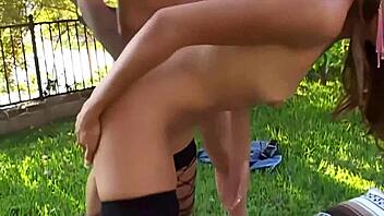 sexy girl fucked outdoors