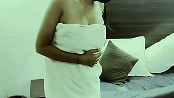 indian solo girl striping and playing with her pussy and boobs