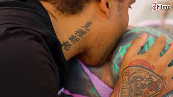Heavily inked girl gets wrecked by a thick bbc