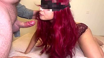 Young redhead sucks and rides hard