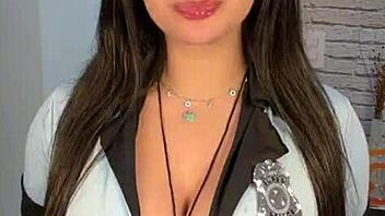 Hot police woman emanuelly raquel giving you some mistreating jerk off instructions joi