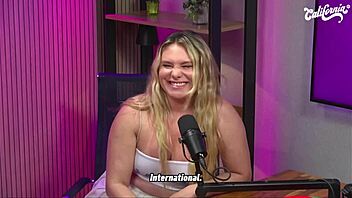 blonde bbw from brazil shows off big ass and tits