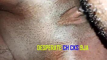 Black pussy receiving correct cucumber