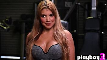 cardio workout is perfect for sexy babe so big tits milf exposed hot body