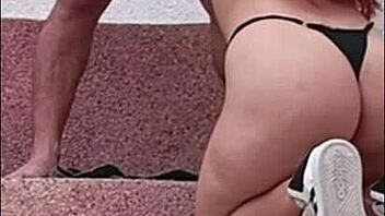 i took the hot redhead from the gym to my private pool after her workout