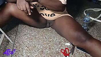 New ebony model seduction