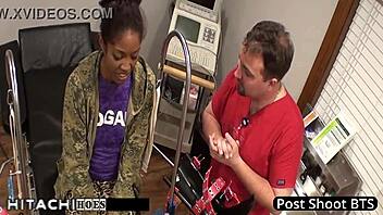 Doctor tampa gives lotus lain mandatory hitachi orgasm during exam