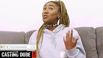 This Big Tits Ebony Teen Showed Off Her Deep Throat Game Got Glazed With A Hot Facial