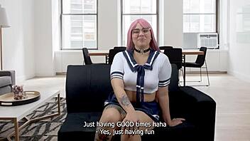 Emo Girl Shows How Much She Likes Spanking
