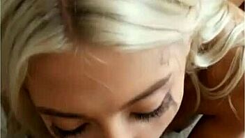 Perky Blonde Delivers Intense Blowjob Compilation