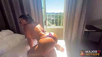 Thick curvy milf Monica Santhiago passionately experiences Rome Major in sensual bedroom heat