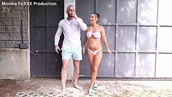 Monika Foxs Crazy Sloppy Blowjob On Street