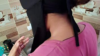 cheating husband engages with house maid when alone at home