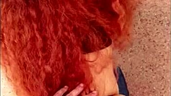 i took the hot redhead from the gym to my private pool after her workout
