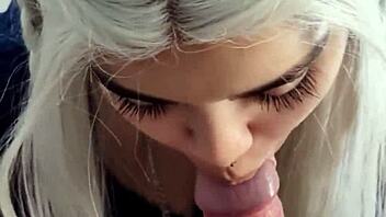 my blonde gives perfect deep throat