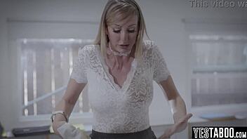 Curvy milf secretary gets seduced and pounded hard by boss in office