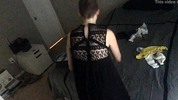 Bald girl ignores you while folding laundry
