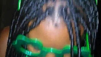 sloppy head for st patricks day with huge black cock