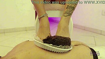 pt1 foot feeding punishment destroying my cake on you