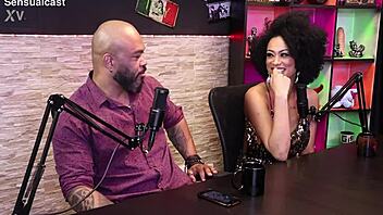 lady snow shows her chest while discussing swallow