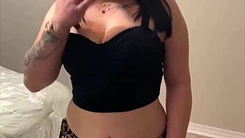 Thick white girl with a perfect ass fucks the plumber & takes his cum in her mouth