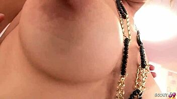 Double Creampie In Uncensored Jav Threesome For Oiled Teen