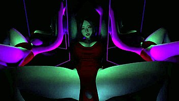 vam red dress milf cow girl ride animation