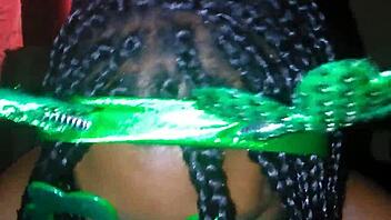 sloppy head for st patricks day with huge black cock