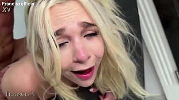 Ellie petite gets her ass destroyed in rough anal action!
