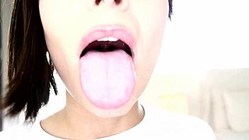 Mae white cute 18 yo teen pov blowjob