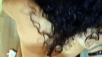 Moaning loudly with intense pleasure during the session