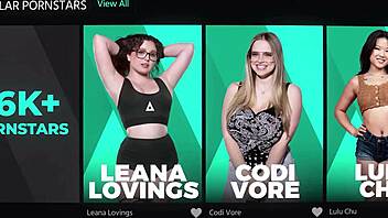 lexi lore enjoys a competitive massage session with two masseuses