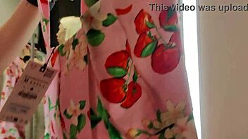 Sexy try on haul naked in fitting room