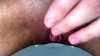 See that shaved pussy pissing in lace lingerie close up pov