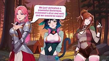 haremvszombies hentai game ep 9 lesbian horny fairy striptease